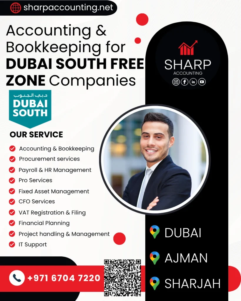 Accounting, Bookkeeping, CFO & Back-Office Support for Dubai South Free Zone Companies