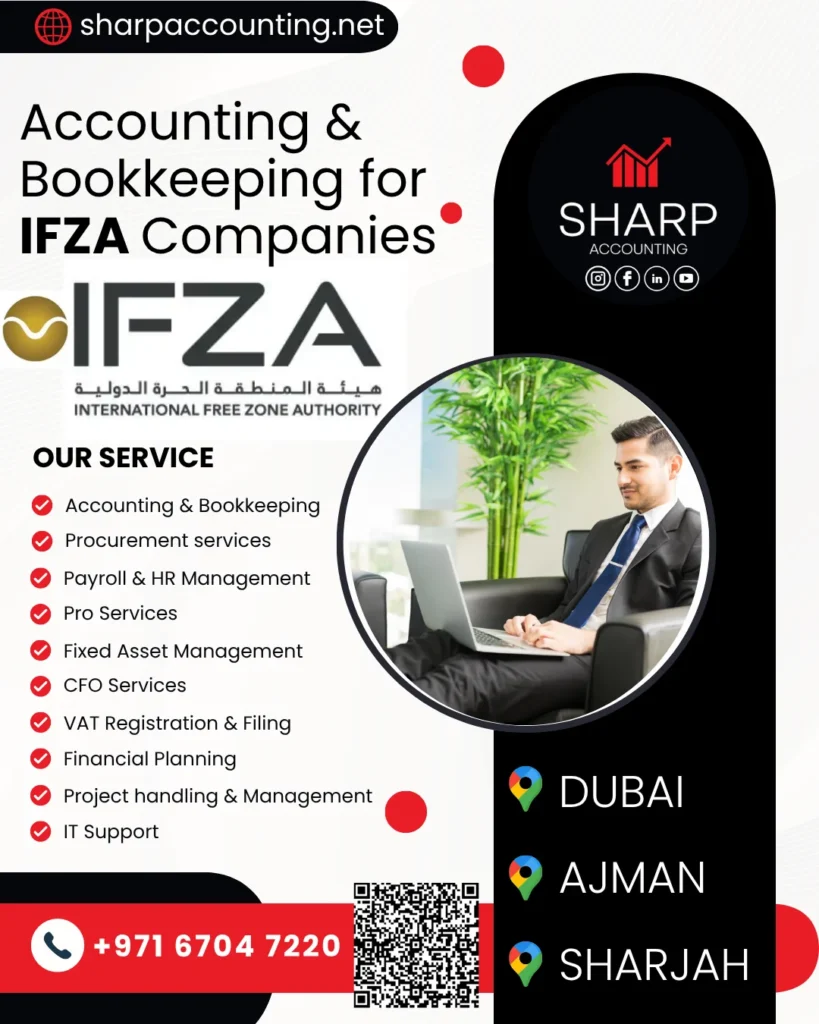 Accounting, Bookkeeping, CFO & Back-Office Support for IFZA