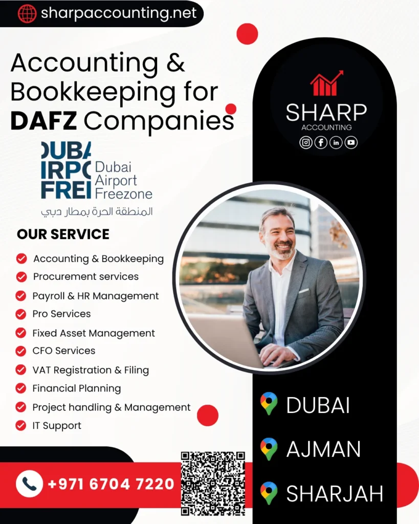 Accounting, Bookkeeping, CFO & Back‑Office Support for Dubai Airport Freezone (DAFZ) Companies