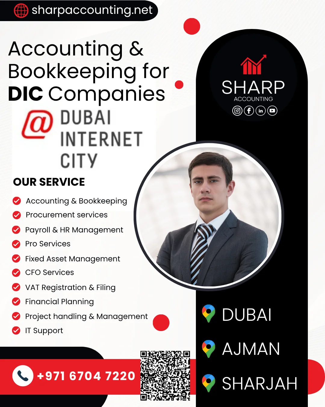 Accounting, Bookkeeping, CFO & Back‑Office Support for Dubai Internet City (DIC) Free Zone Companies