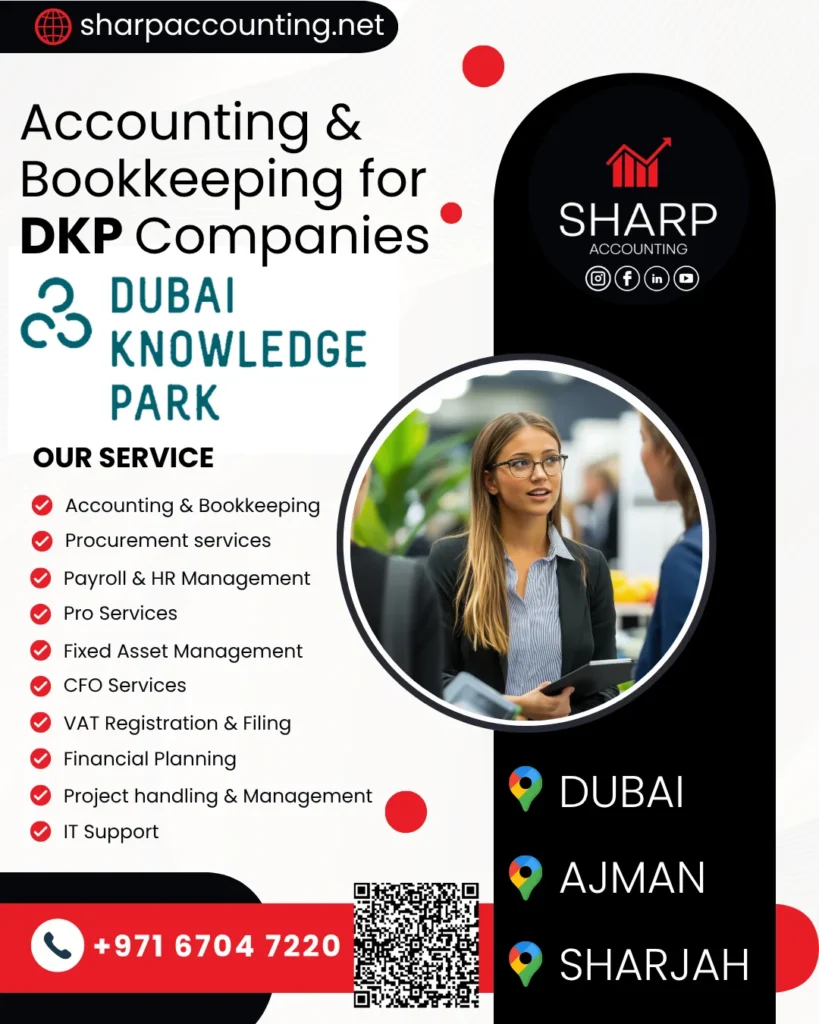 Accounting for Dubai Knowledge Park (DKP) Free Zone Companies
