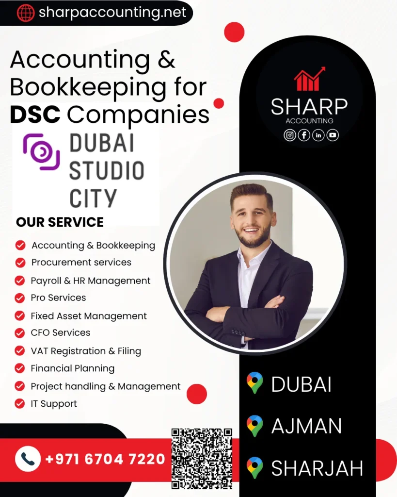 Accounting for Dubai Studio City (DSC) Free Zone Companies